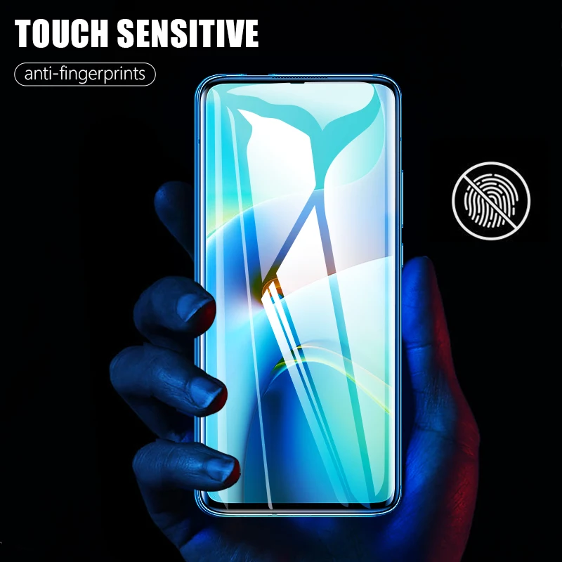 

CHYI protective glass For Xiaomi redmi note 10 pro max 10s screen protector Full glue safty back film for MI poco x3 k30 ultra