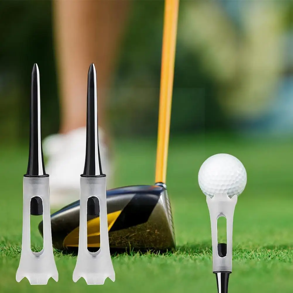 

15pcs Golf Tools Soft Rubber Low Resistance Quality Durable Tees 83mm Plastic Golf Golf Golf Rubber Accessories Cushion Tee I0h7