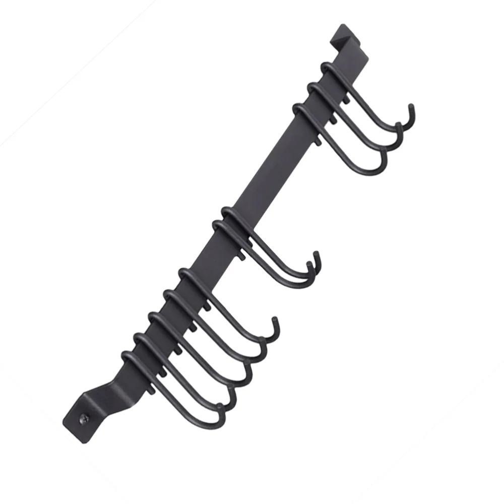 

1pc Wall-Mounted Cookware Stand Kitchen Rack Multifunction Iron Tableware Rack