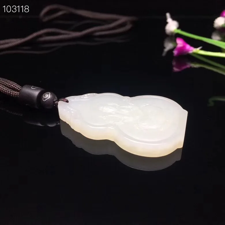 6773 # нефритовый белый нефрит восемь святых патрон авалокитесвара (мышь из