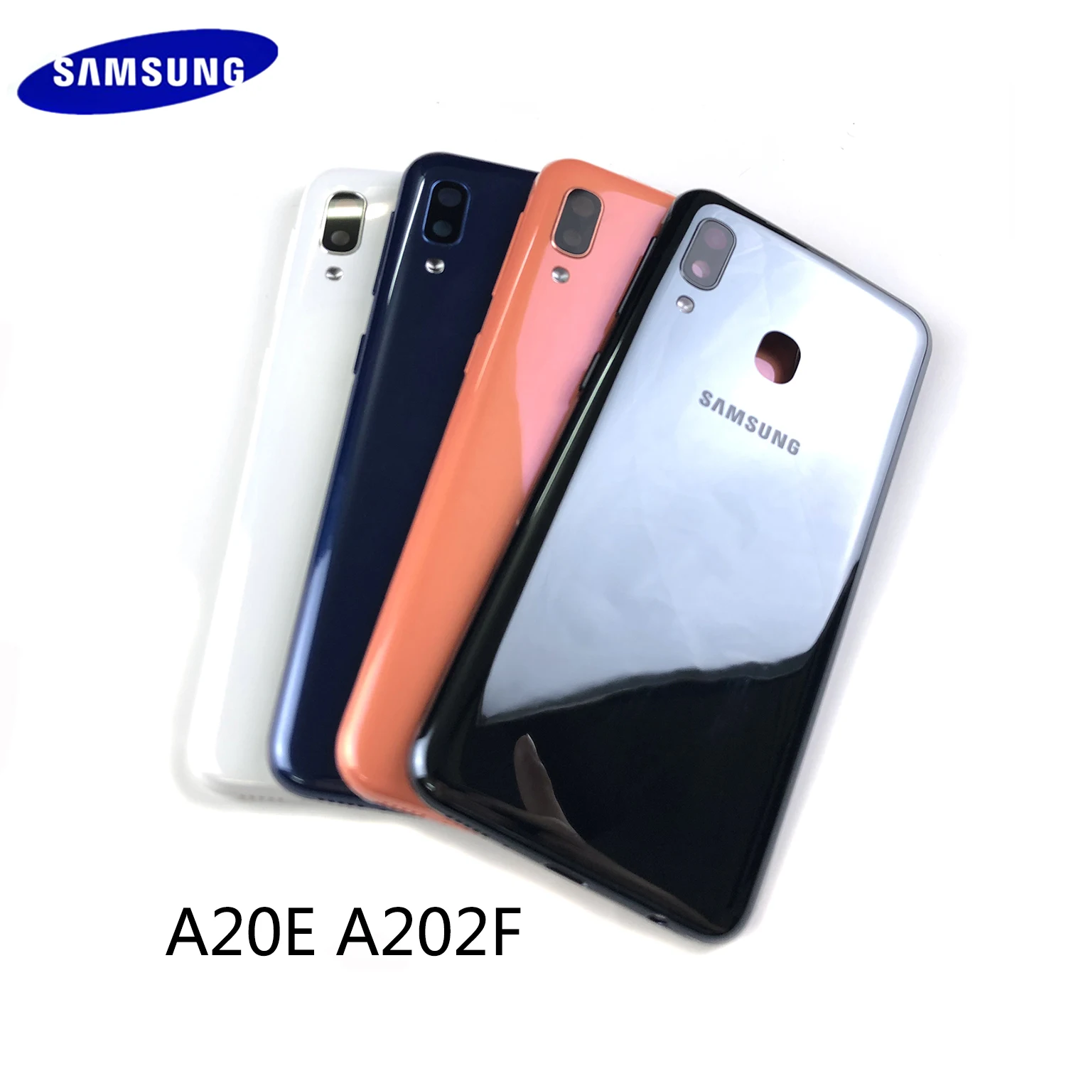 

For Samsung Galaxy A20E A202 SM-A202F A202DS A202F/DS Housing Case Battery Back Cover Back Cover Replacement Repair Parts