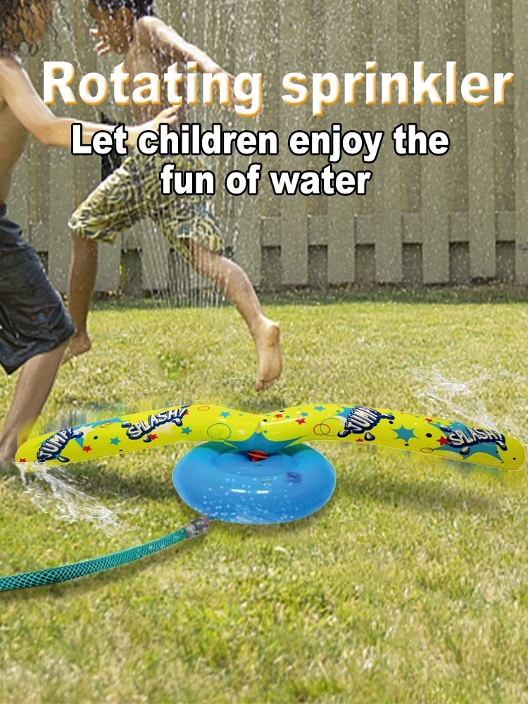 

Kids Sprinkler Toy Inflatable Rotating Water Spray Wand Children's Summer Outdoor Spinning Water Spray Toy For Water Fun Party