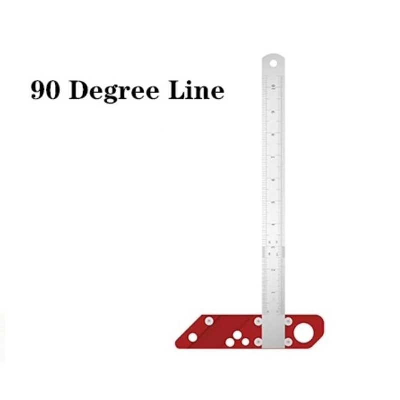 Woodworking 45 90 Degree Angle Scribing Steel Ruler Positioning Block Scribe Line Gauge Carpentry Tool | Инструменты