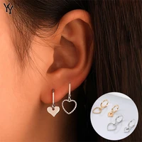 korean simple love earrings for women fashion exquisite asymmetric earrings for girls a variety of optional jewelry gifts
