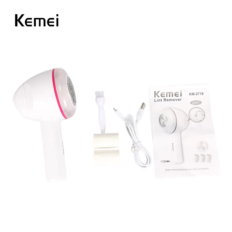 Kemei-2718 бытовая электрическая бритва для одежды бритва таблетки для удаления пуха Ткани Свитера перезаряжаемый аппарат для удаления катышков