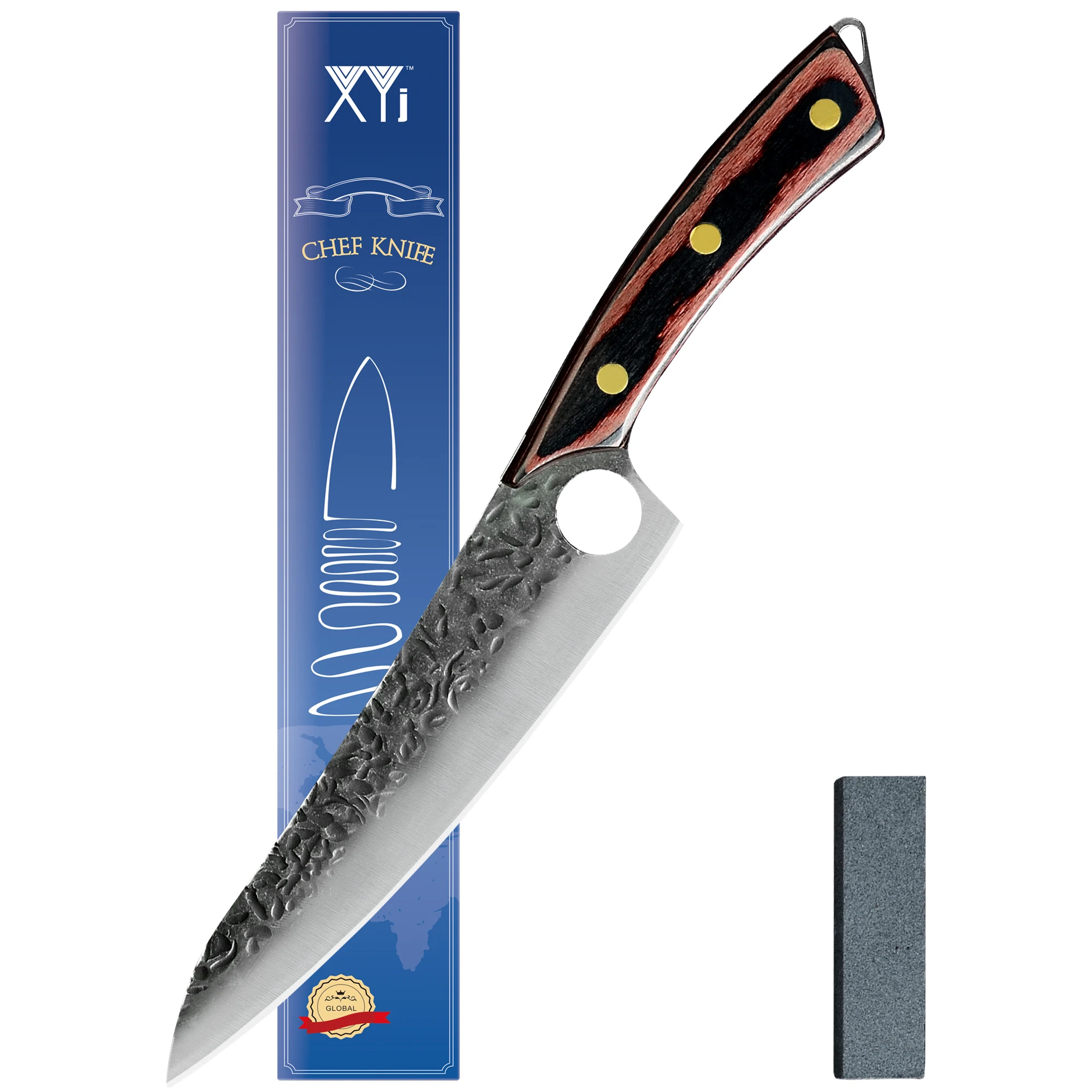

XYJ 8-дюймовый шеф-нож для мяса резьба филе суши сырой рыбы Прямая поставка ножи для резки овощей из нержавеющей стали подарочная упаковка