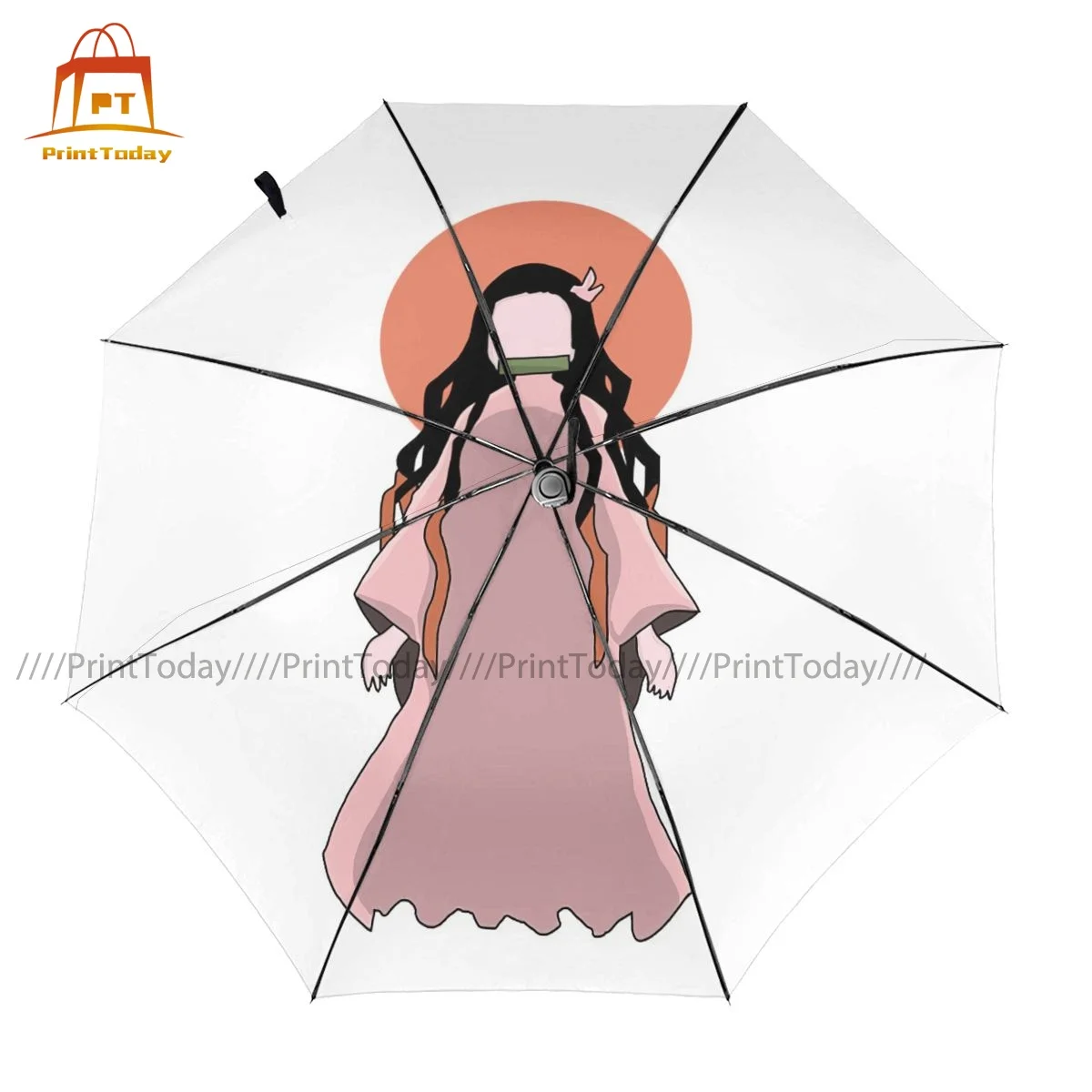 

Slayer Umbrella Wind Proof Automatic Umbrella Aesthetic Painting Compact Rain Umbrella