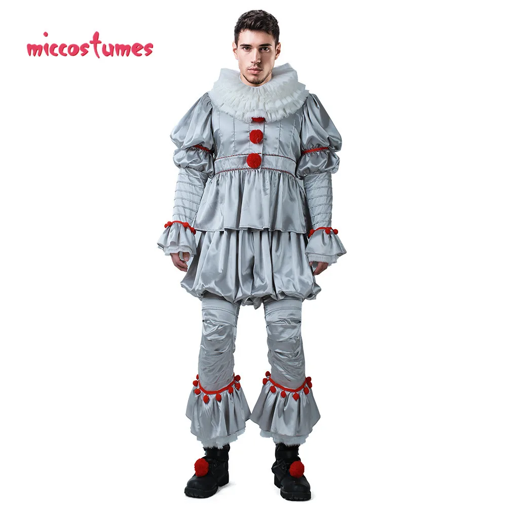 Ужас убийца Джокер мужской косплей костюм танцующий клоун костюм на Хэллоуин
