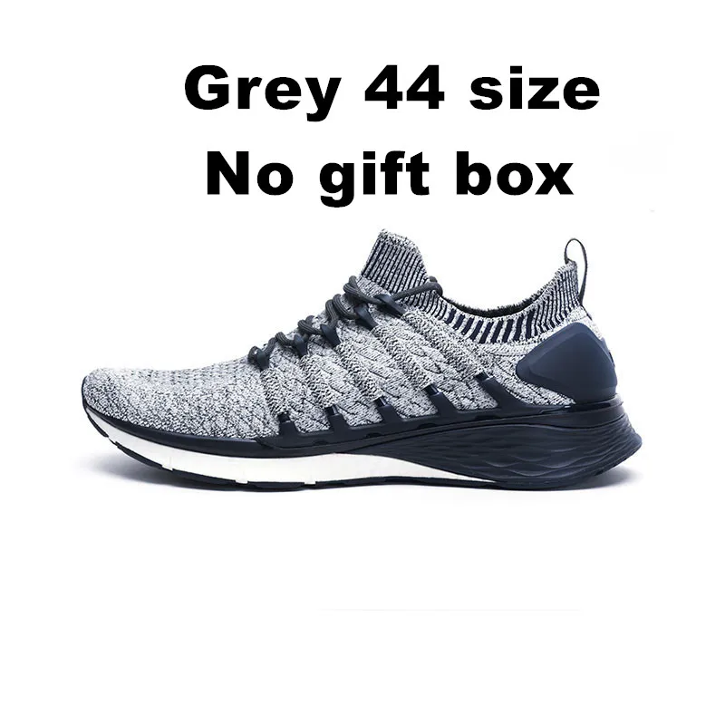 grey 44 no gift box Xiaomi Mijia кроссовки спортивная обувь 3 мужские кроссовки попкорн облако бомба 6 в 1 Uni-moulding 3D Fishbone система блокировки - Цвет: grey 44 no gift box