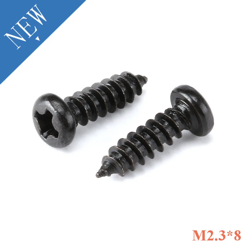 100 шт. M2.3 * 8 PA винты с крестообразной головкой для микроноутбуков самонарезающая
