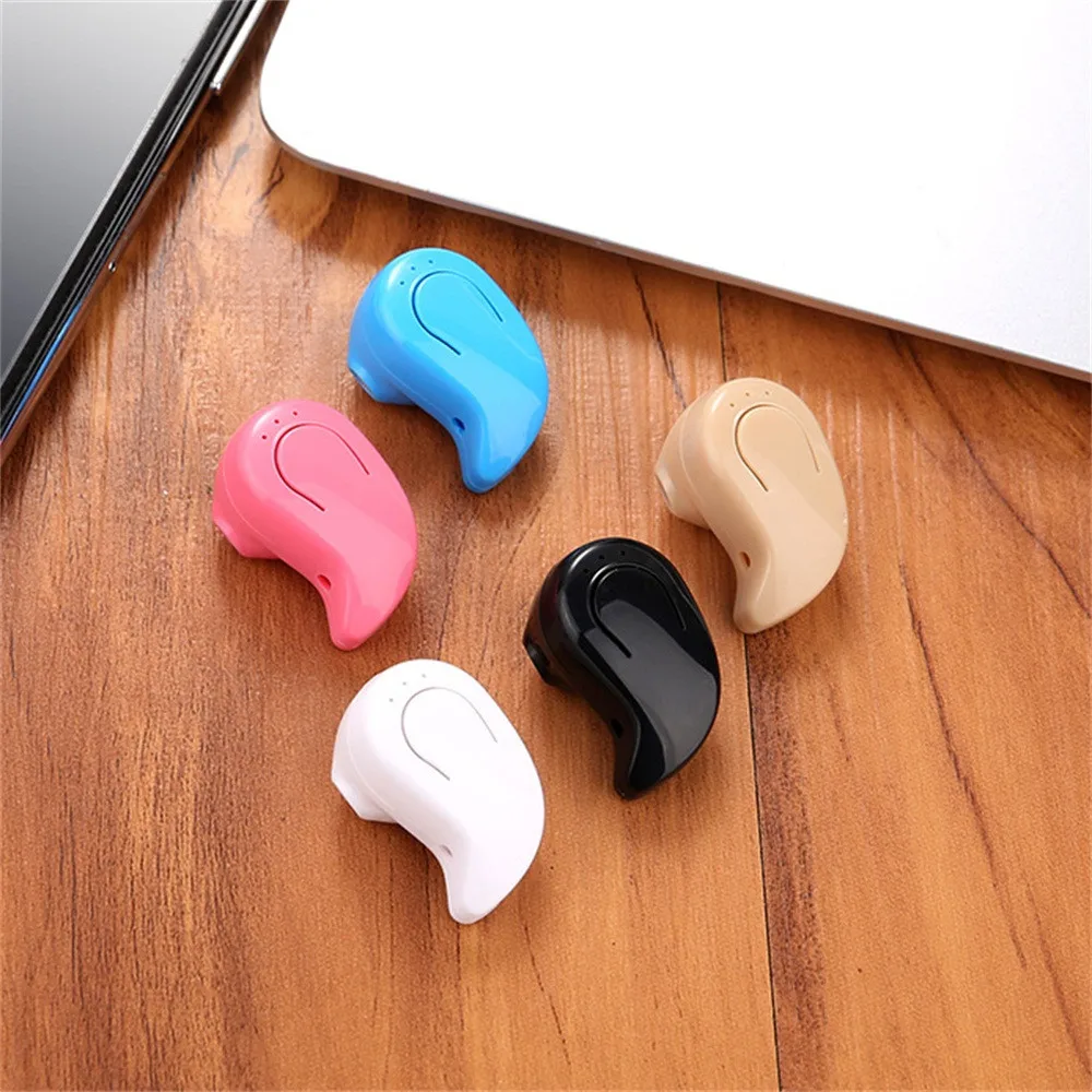 Мини наушники Bluetooth Спортивная беспроводная гарнитура вкладыш с микрофоном