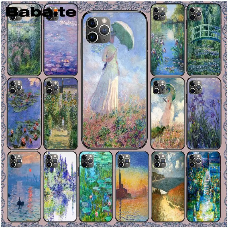 Чехол для телефона Claude Monet Impressionism Painter iPhone XR 11 Pro MaxXS MAX 8 7 6 6S Plus X 5 5S SE 12 mini