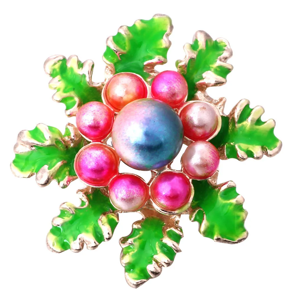 5 шт./лот новые застежки ювелирные изделия золотого цвета Зеленый Кристалл Цветы