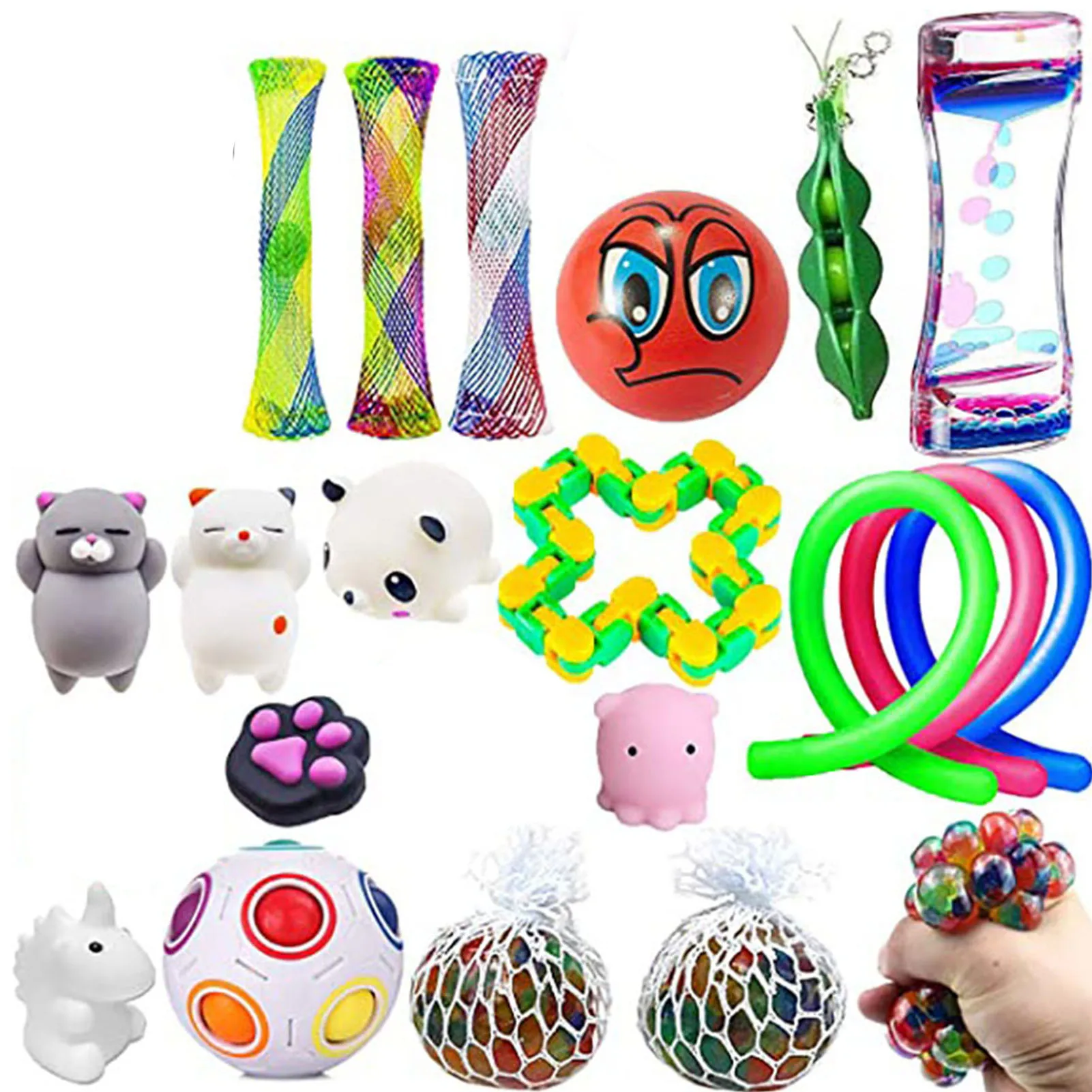 

22 Pack Fidget Sensory Toy Set Stress Relief Toys for Kids Adults Fidget Sensory Toy Fidget Sensory Toy Set Stress Relieve
