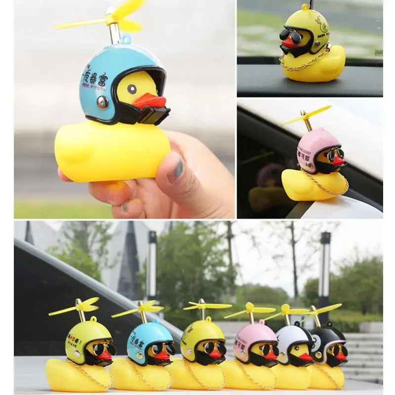 

Standing Duck Bicycle Bell Broken Wind Helmet Small Yellow Duck MTB Road Bike Motor Riding Cycling Accessories Without Lights