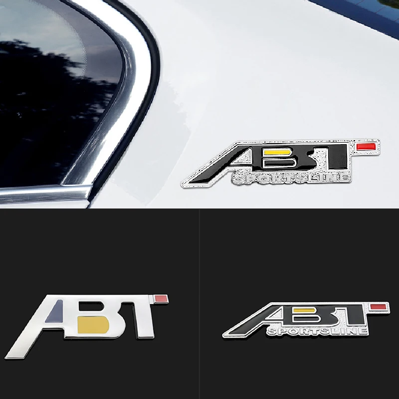 

1pcs 3D ABT Metal Front Grill Emblem Car Fender Tail Side Badge Rear Trunk Emblem For VW Sticker Auto Decoration Accessories