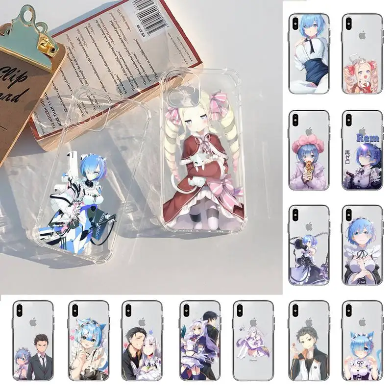 

MaiYaCa Re life in a different world from zero Phone Case for iPhone 11 12 pro XS MAX 8 7 6 6S Plus X 5S SE 2020 XR cover