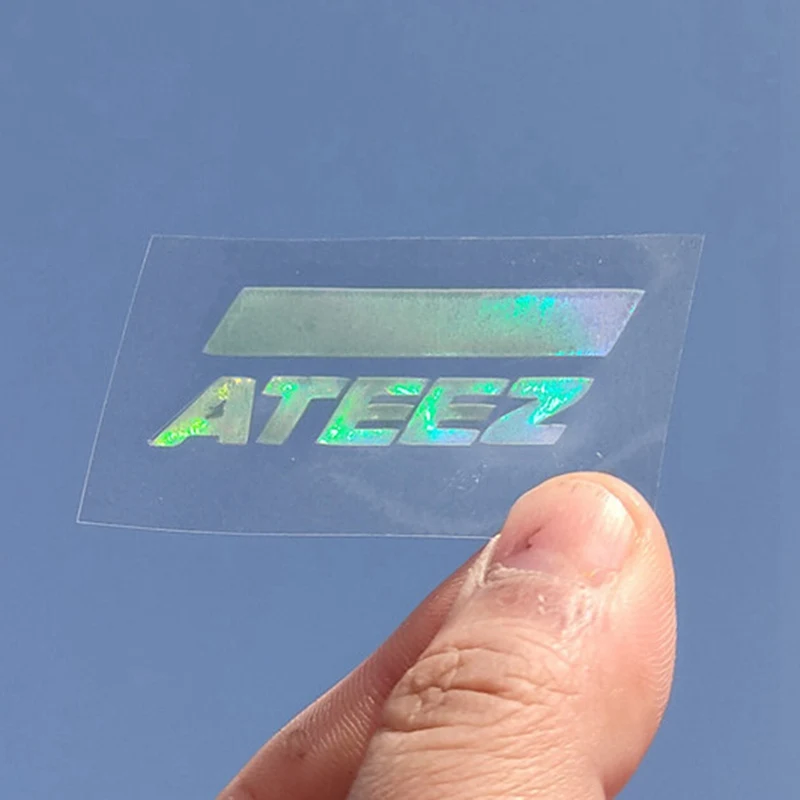 ATEEZ Лазерная ПВХ наклейка креативная Радужная цветная для украшения ноутбука
