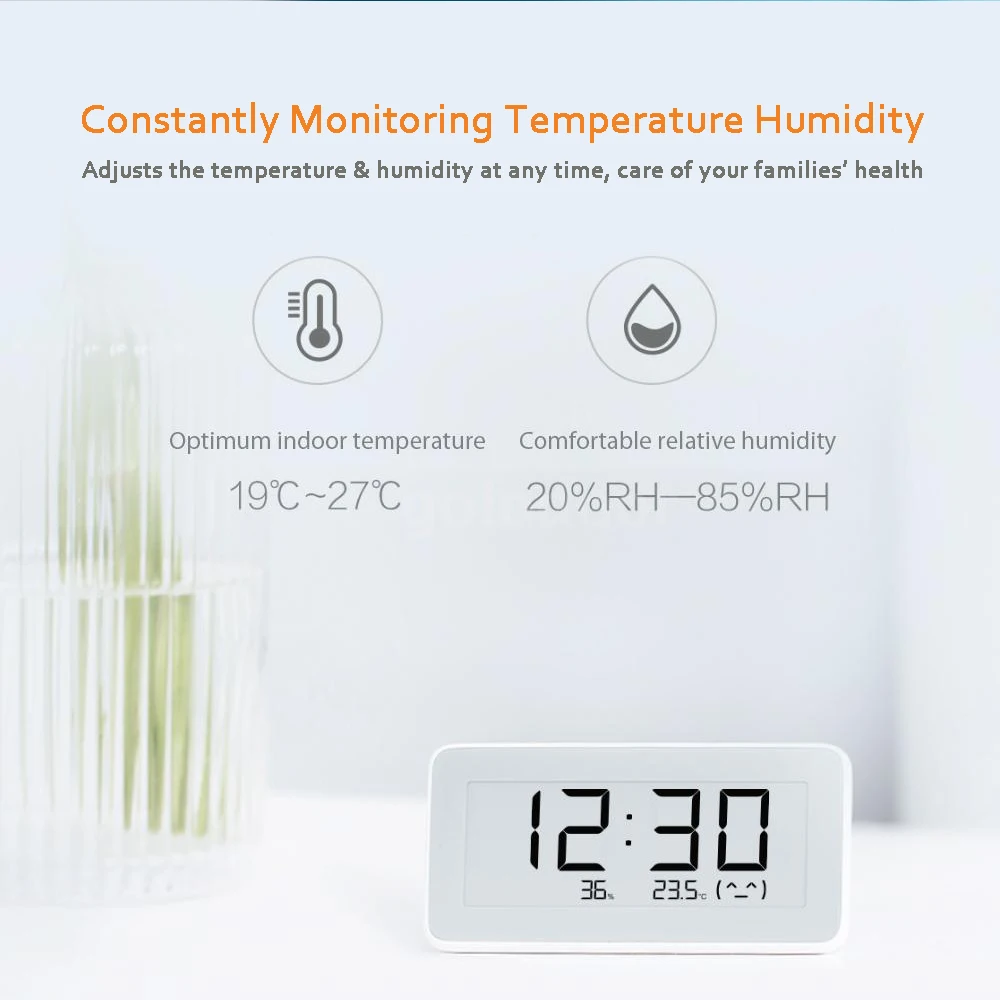 Mijia многофункциональный бытовой термометр Bluetooth цифровые часы Высокоточные Часы