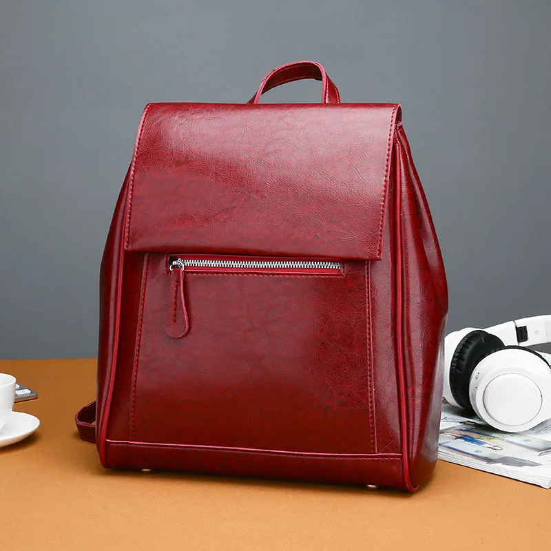 Женский рюкзак 2019 новый дизайнерский студенческий ноутбук сумка Ретро масло