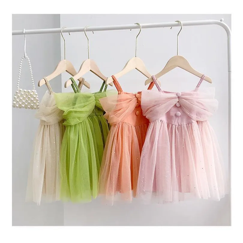 

Princess Baby Girls Dress Summer Wedding Kids Dresses For Girls 1 Year Birthday Party Dress Sleeveless Lace Tutu Toddler Dress