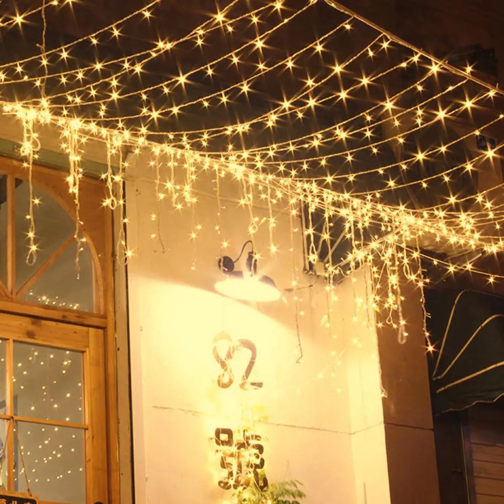 200 светодиодных занавесок Рождественский Свадебный Праздничный светильник