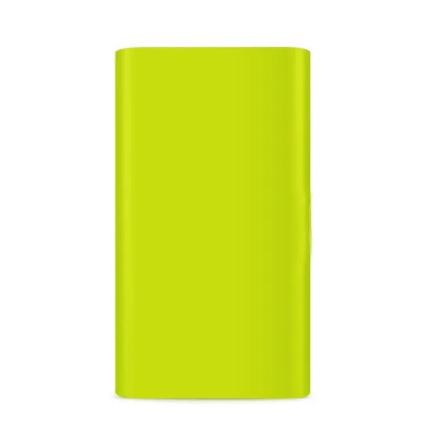 Green Новые силиконовые чехлы для Xiaomi, блок питания на 16000 10400 10000 5000 мАч, блок питания 2 внешних аккумуляторов протектор - Цвет: Green