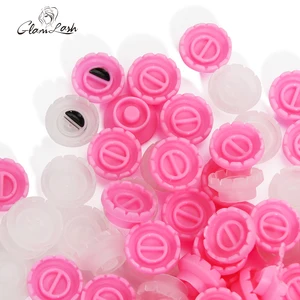 GLAMLASH 100 шт. клей для наращивания ресниц чашки, ненатуральные искусственные лепестки Лифт Пластик клей для ресниц держатель ресницы клей подставка для чашки