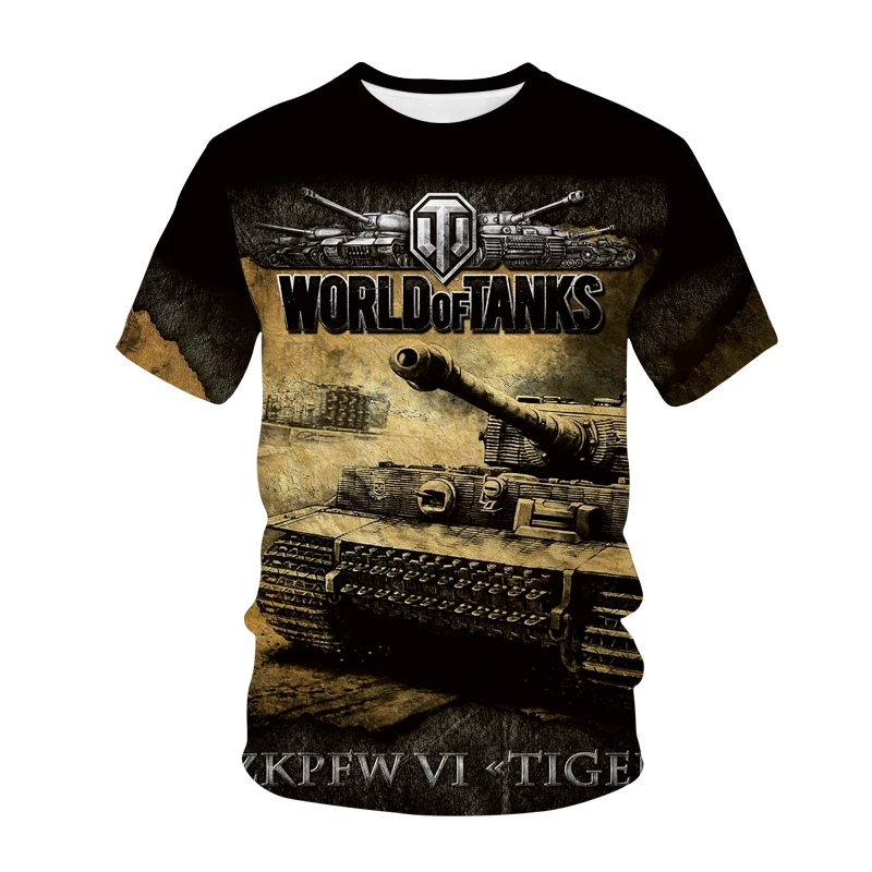 Новинка 2020 популярная Футболка с принтом World Of Tanks Мужская футболка 3D Забавные