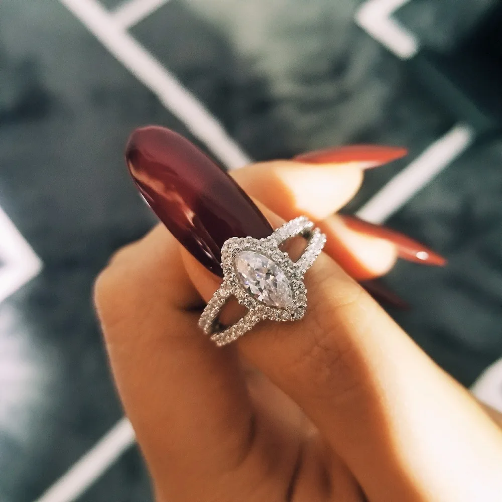 Оригинальный твердого стерлингового серебра с нашивкой в виде кольца на