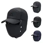 Мужские зимние повседневные ветрозащитные утолщенные теплые наушники чехол для лица бейсболка для снега