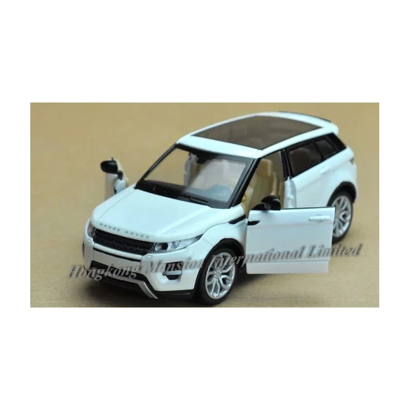 1:32 Масштаб литой металлический сплав роскошная модель автомобиля SUV для Range Rover Evoque Коллекционная модель автомобиля вытяжной звук и светильник
