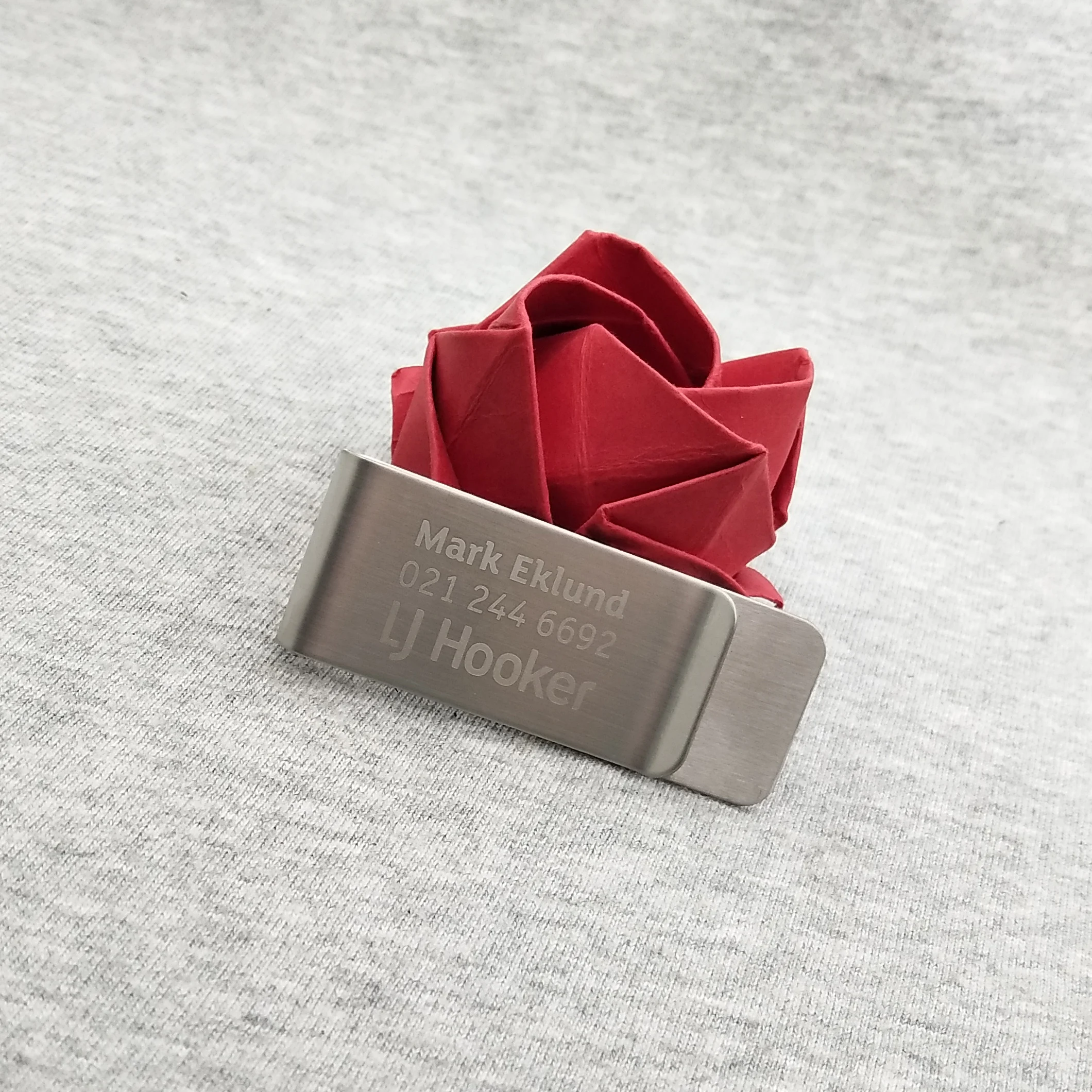 Модный зажим для денег из нержавеющей стали бесплатная доставка с логотипом