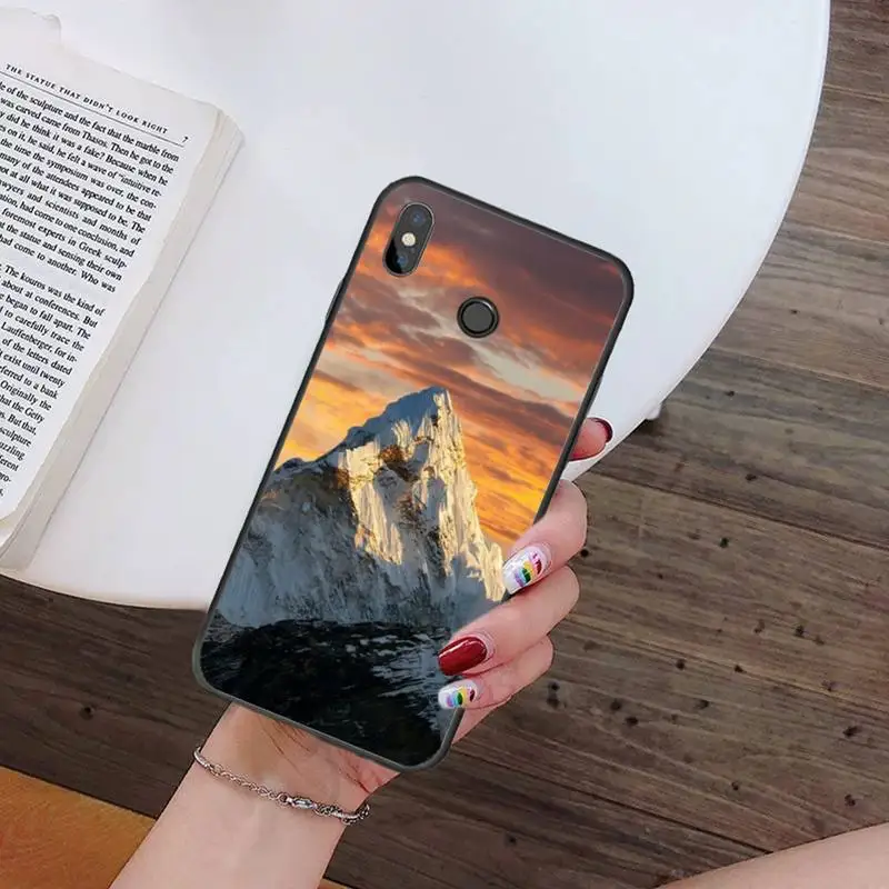 

Snowy Mountain Landscape Phone Case For Xiaomi Redmi note 7 8 9 t k30 max3 9 s 10 pro lite