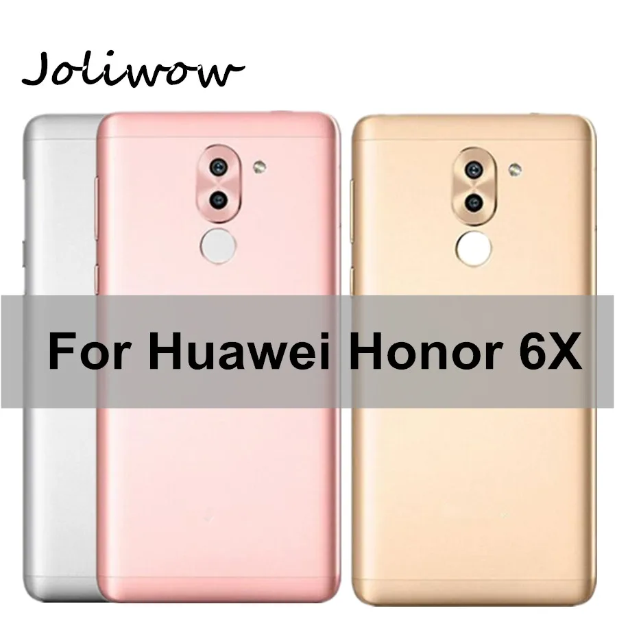 Для Huawei Honor 6X крышка батареи запасные части Задняя корпус двери боковые кнопки +