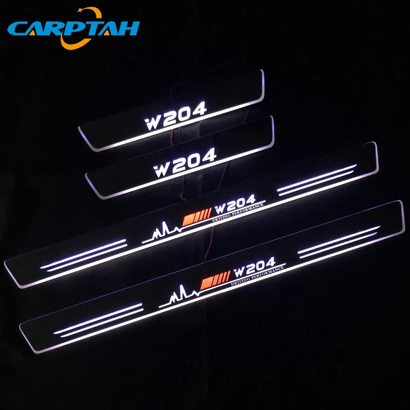 Светодиодная Автомобильная накладка SNCN на педаль порог двери дорожный