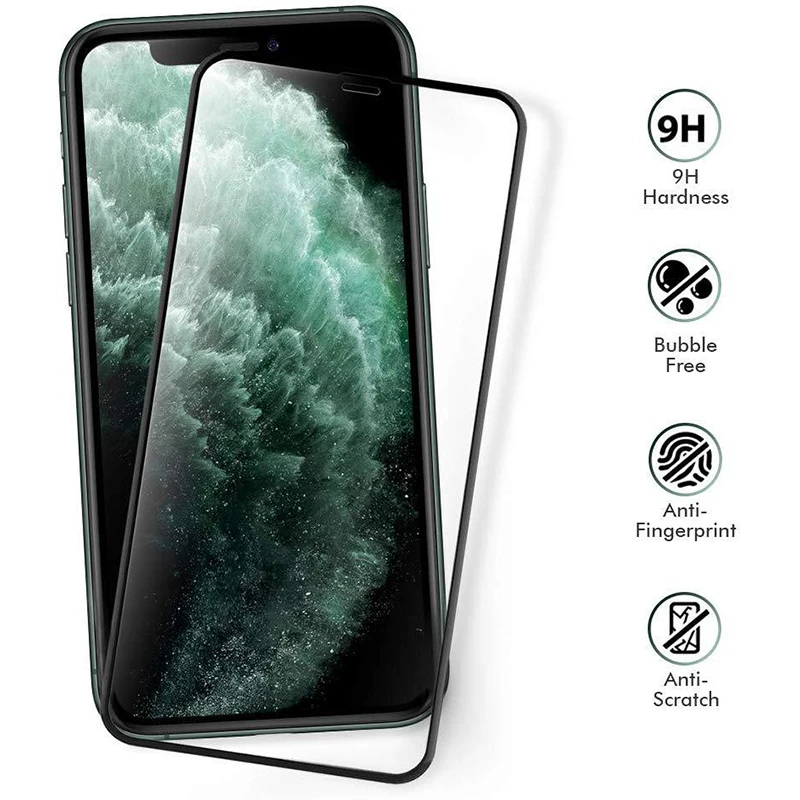 

Full Cover Tempered Glass For iPhone 13 12 Mini 11 Pro XS Max X XR Screen Protector On iPhone 11 12 13 Pro Max Protective Glass