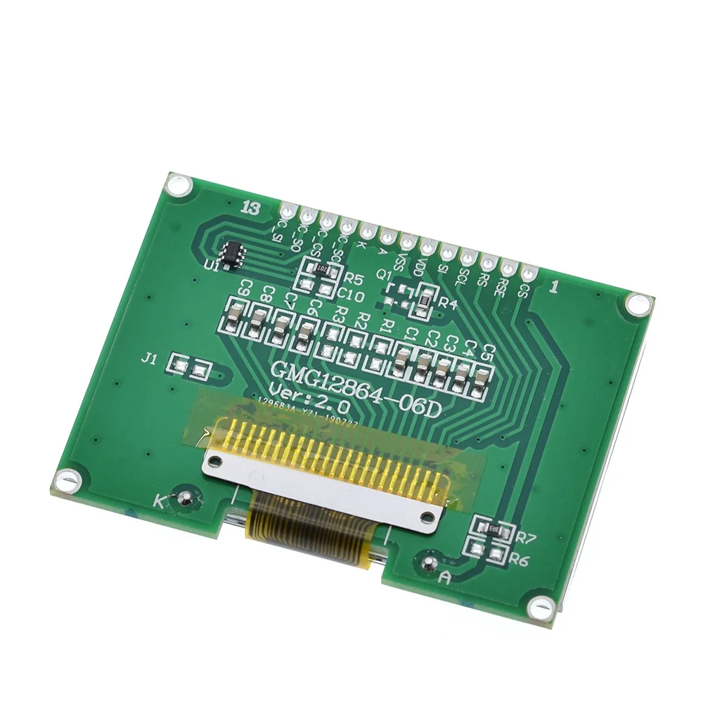 TZT lcd 12864 12864-06D, 12864, lcd модуль, COG, с китайским шрифтом, матричный экран, SPI интерфейс