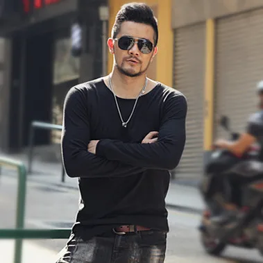 Свитер Для мужчин осень новый теплый воротник пуловер Повседневное Свитера