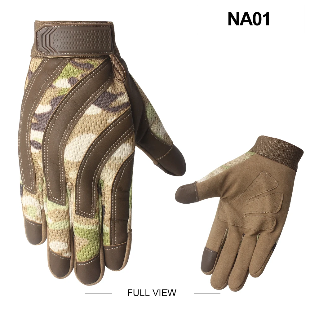 Full Finger Camo Motorcycle Gloves Men Touch Screen Motorbike Non-slip Sport Mountain Bike Biker Climbing Women Mittens | Автомобили и