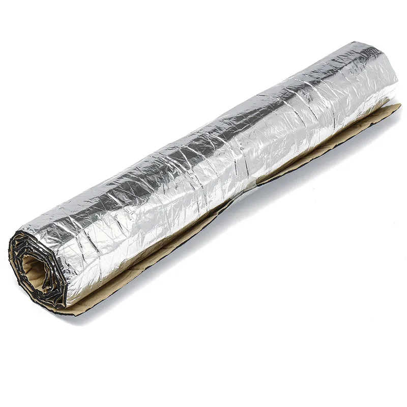 

140x100cm 6mm Upgraded Heat Insulation Cotton Noise Insulation Car Sound Proof Insulation Engine Firewall Heat Aluminum Foam