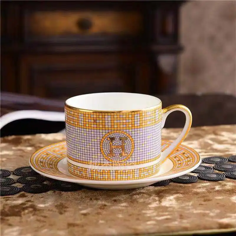 Европейский костяной фарфоровый кофейный набор Creativeceramic чашка с блюдцем