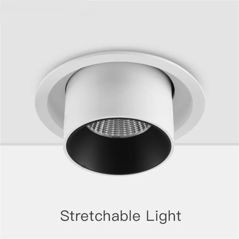 Натяжной светодиодный потолочный светильник с регулируемой яркостью cob 15 Вт