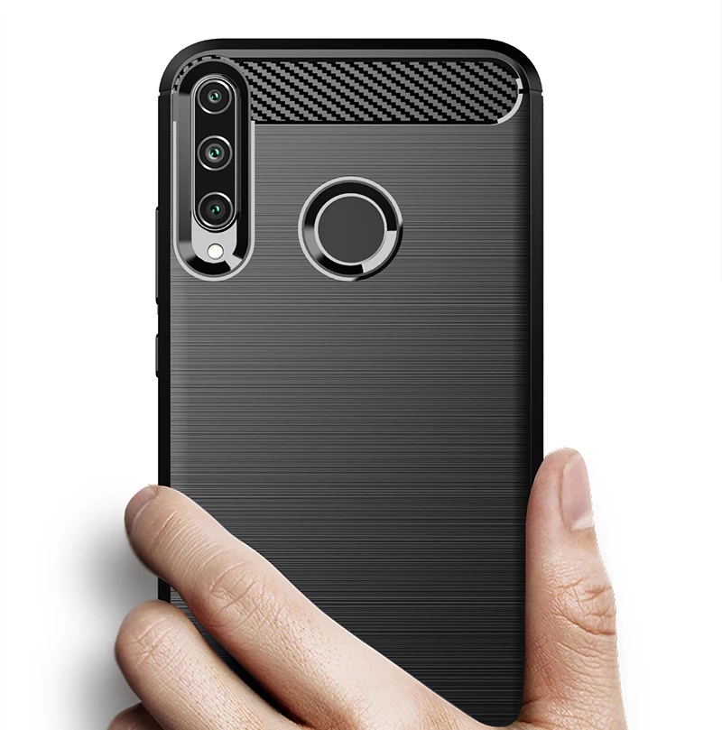 Чехол из углеродного волокна для Huawei P Smart 2020 Z smart + P20 P30 P40 lite E Pro 2019 Y3 Y5 Y6 Y7 Y9 Prime 2018