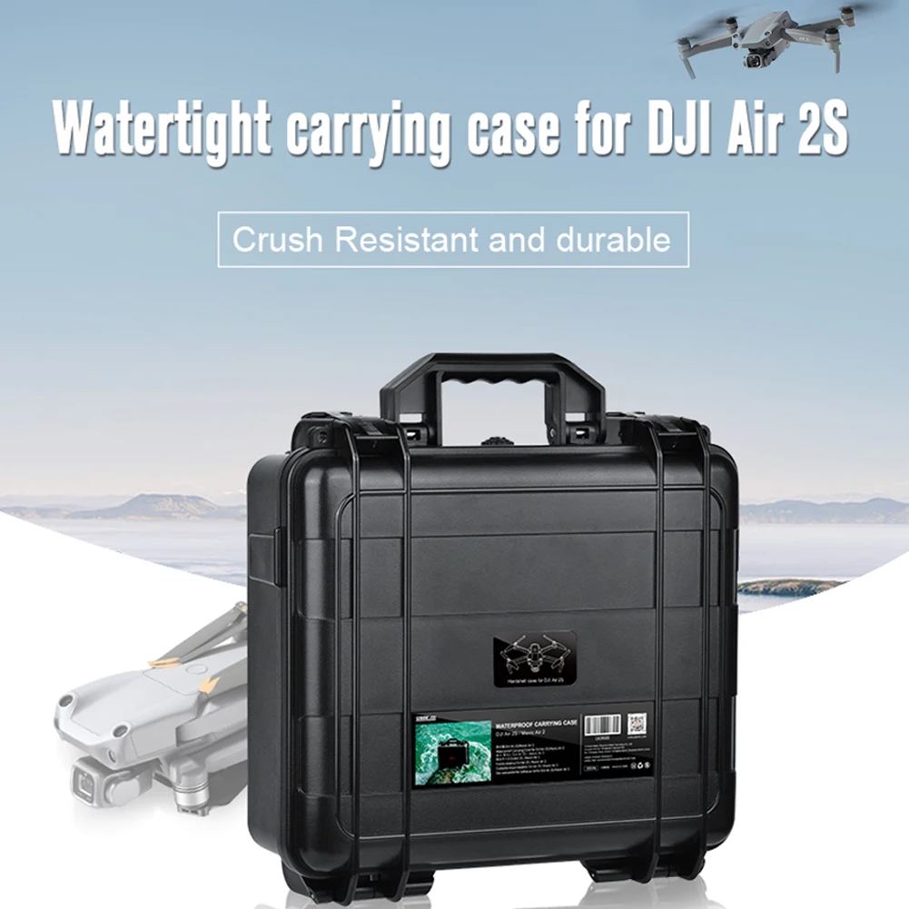 

Outdoor Carrying Case Large Capacity Storage Box Drone Accessories Protective Travel Lock Portable ABS For DJI Mavic Air 2S