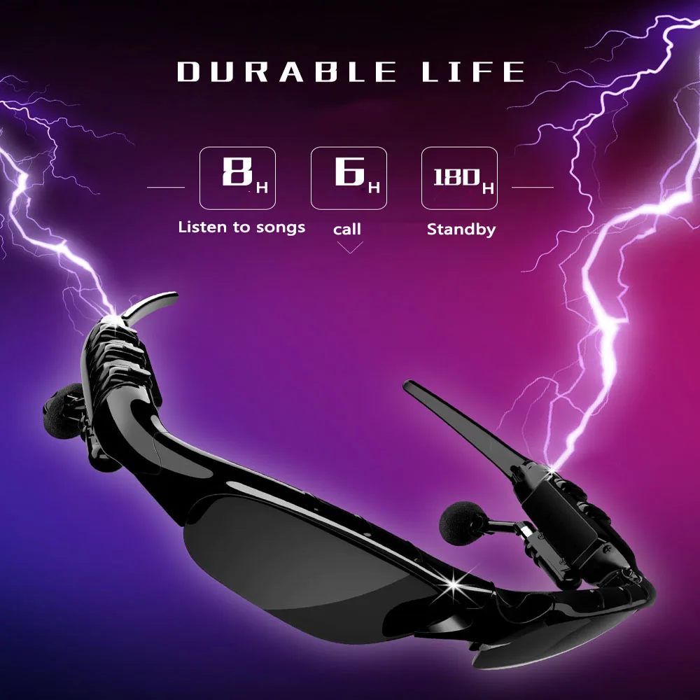 Поляризационные велосипедные очки с Bluetooth мужские солнцезащитные для езды на