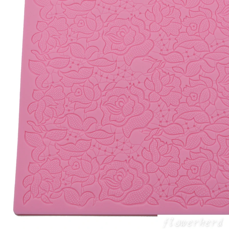 Цветочный кружевной коврик для торта форма помадки инструмент украшения тортов