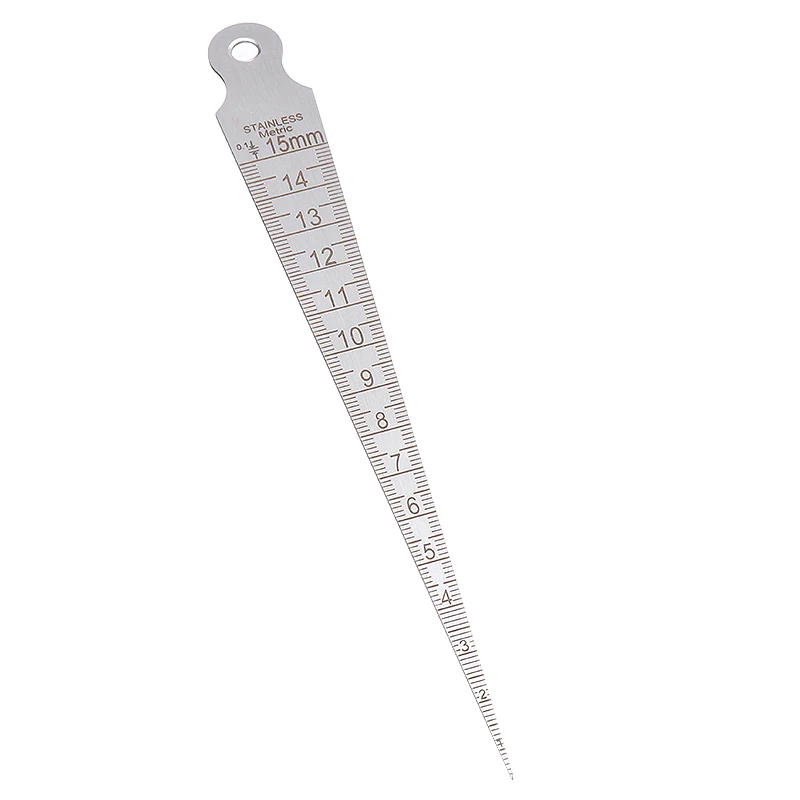 1pc Precision Taper Welding Gauge Gage Ruler Inch And Metric Welder Inspection Test Ulnar Measuring Range 0-15mm