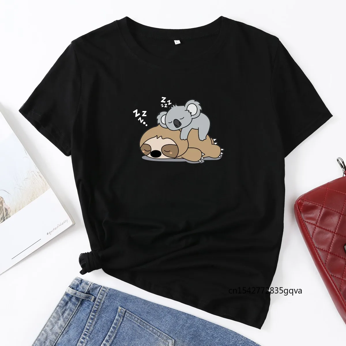 

Ленивец, женская футболка с коротким рукавом, женская футболка с рисунком