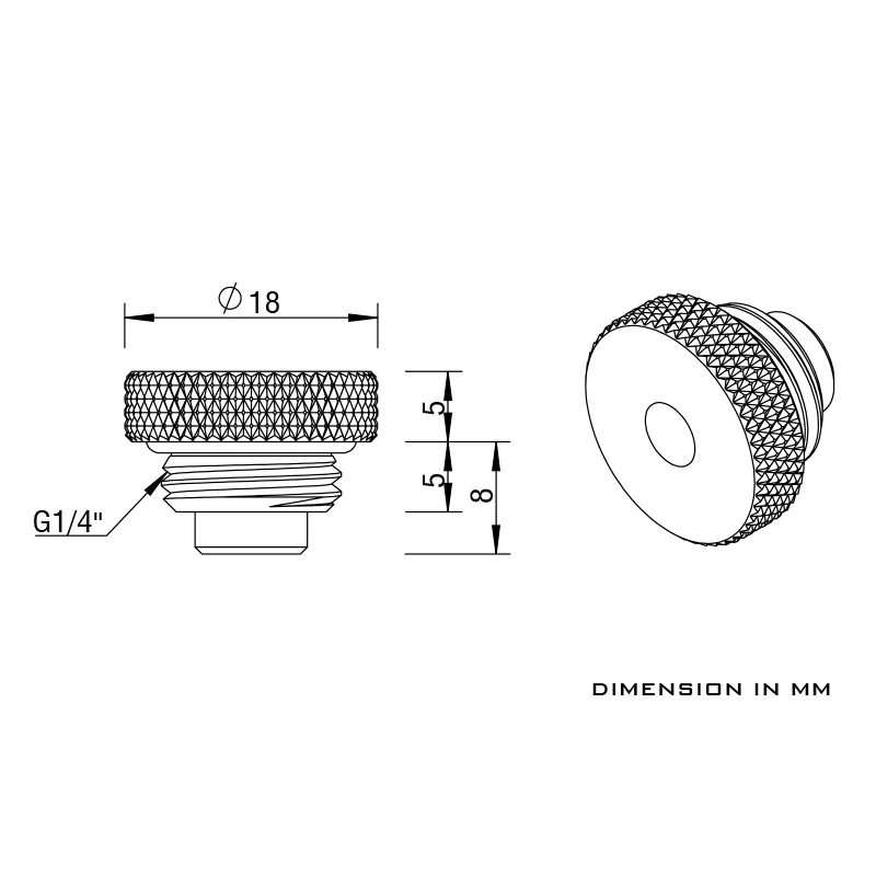 Barrow G1/4 &quotфитинги с датчиком температуры водяные заглушки черные серебристые